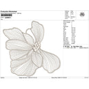 Delicate Petal Lace Flower Applique Embroidery-SX0095-1